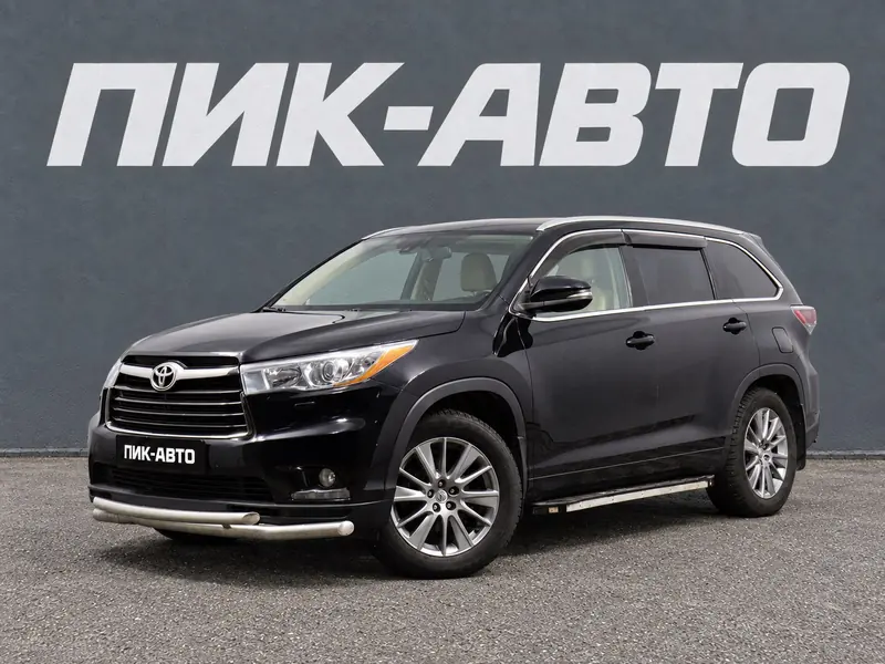 Toyota Highlander 2015 — с пробегом, внедорожник, черный, фото 1