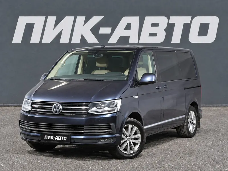 Volkswagen Multivan 2018 — с пробегом, минивэн, синий, фото 1