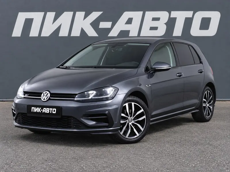 Volkswagen Golf 2020 — с пробегом, хэтчбек, серый, фото 1