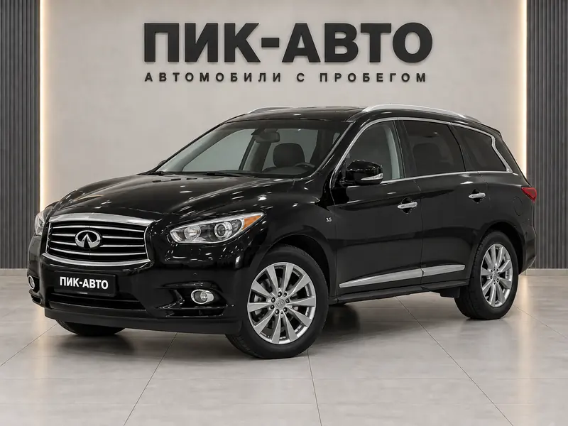 Infiniti QX60 2015 — с пробегом, внедорожник, черный, вид спереди
