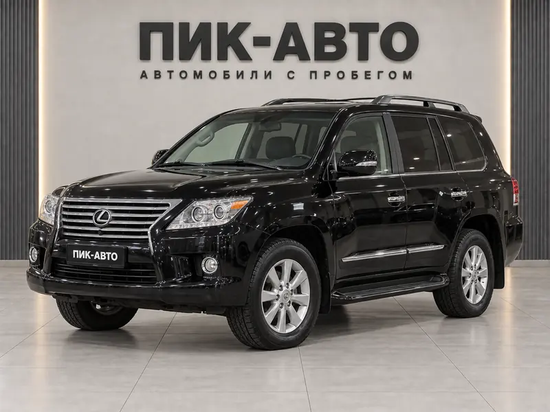 Lexus LX 570 2010 — с пробегом, внедорожник, черный, вид спереди