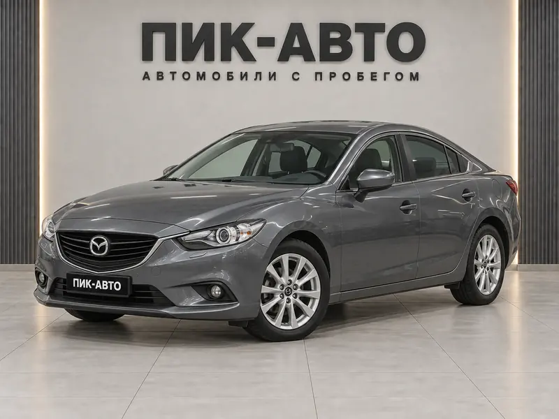 Mazda 6 2013 — с пробегом, седан, серый, вид спереди