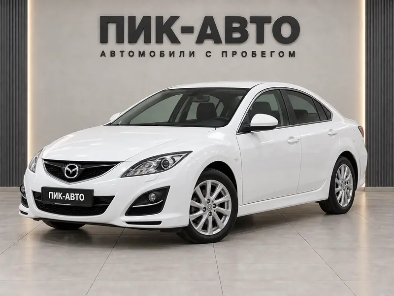 Mazda 6 2012 — с пробегом, седан, белый, вид спереди