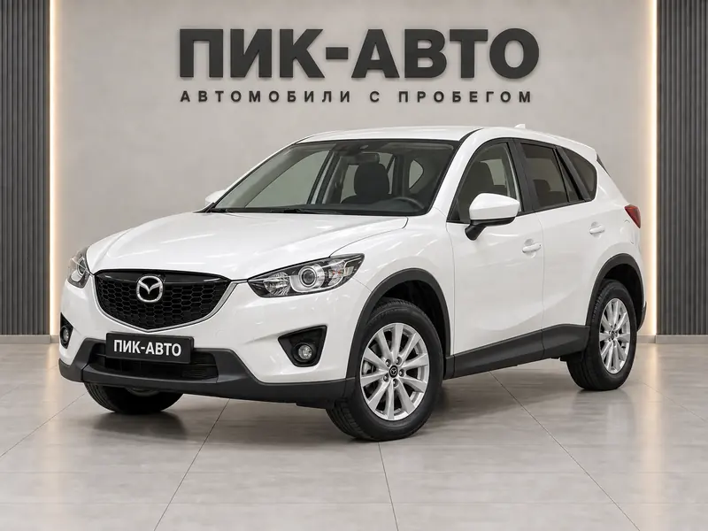 Mazda CX-5 2014 — с пробегом, внедорожник, белый перламутр, вид спереди