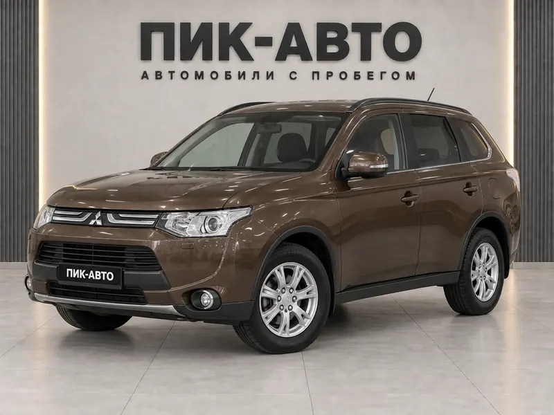 Mitsubishi Outlander 2012 — с пробегом, внедорожник, коричневый, вид спереди