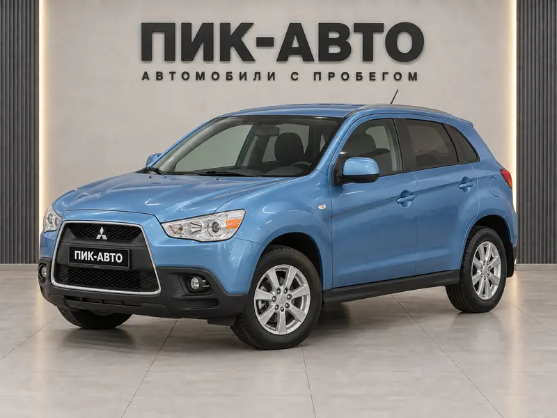 Mitsubishi ASX 2010 — с пробегом, внедорожник, голубой, вид спереди