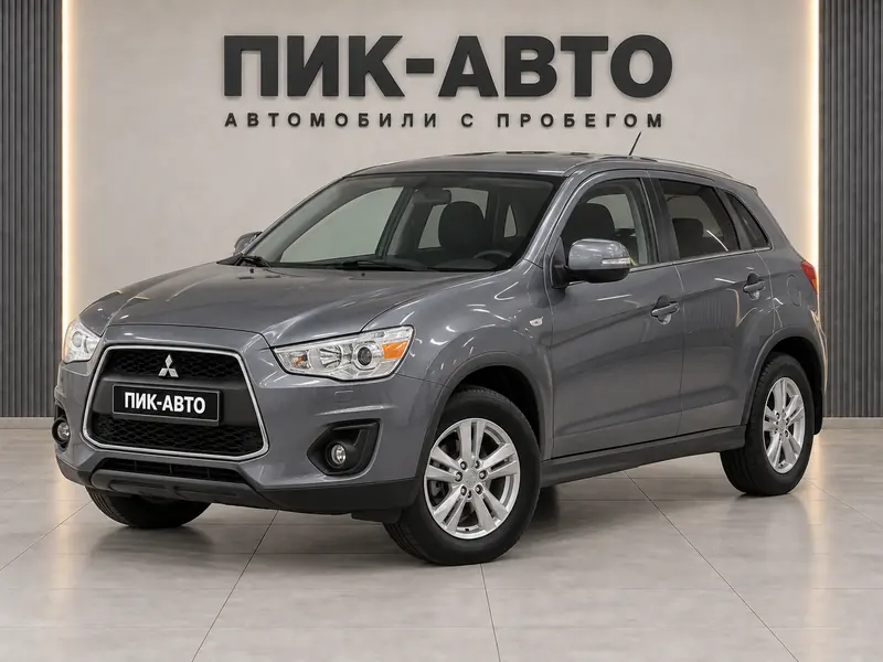Mitsubishi ASX 2013 — с пробегом, внедорожник, серый, вид спереди