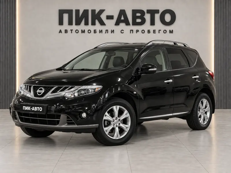 Nissan Murano 2013 — с пробегом, внедорожник, черный, вид спереди