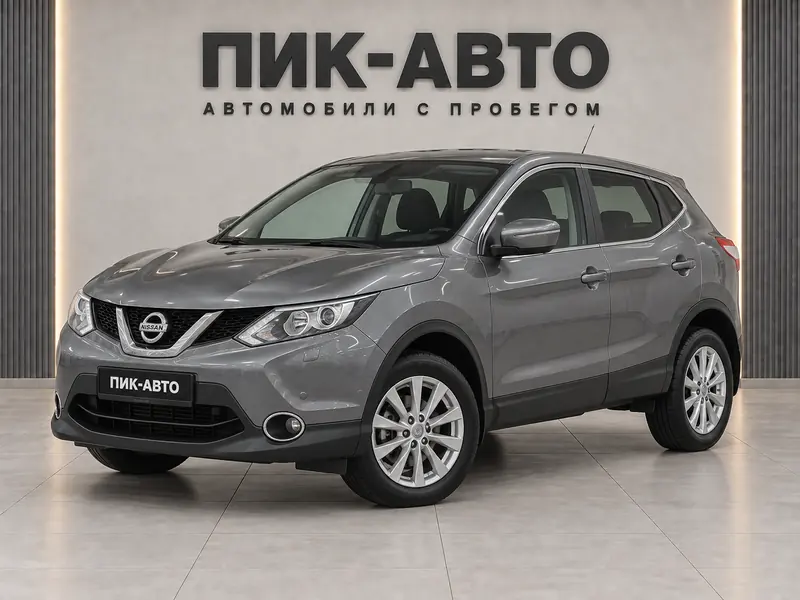 Nissan Qashqai 2014 — с пробегом, внедорожник, серый, вид спереди