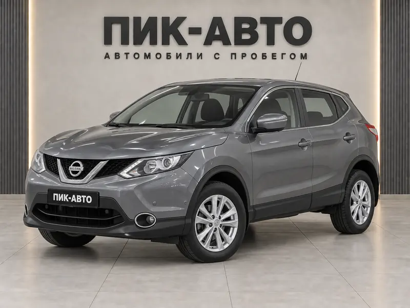 Nissan Qashqai 2014 — с пробегом, внедорожник, серый, вид спереди