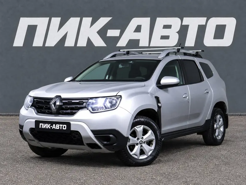 Renault Duster 2021 — с пробегом, внедорожник, серый, фото 1