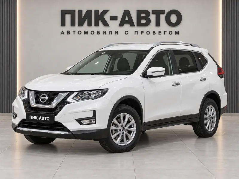 Nissan X-Trail 2020 — с пробегом, внедорожник, белый, вид спереди