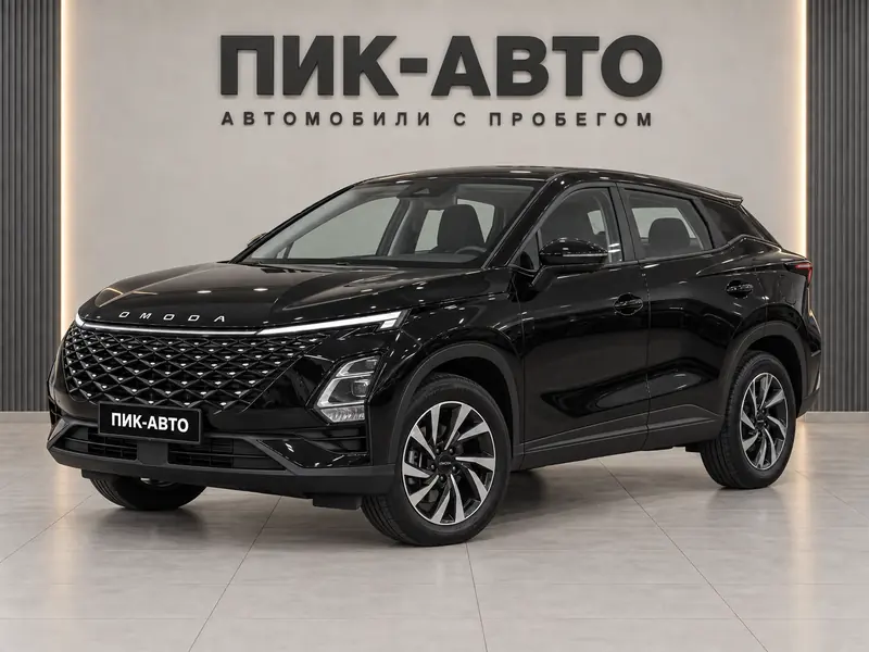Omoda C5 2026 — новый, внедорожник, черный, вид спереди