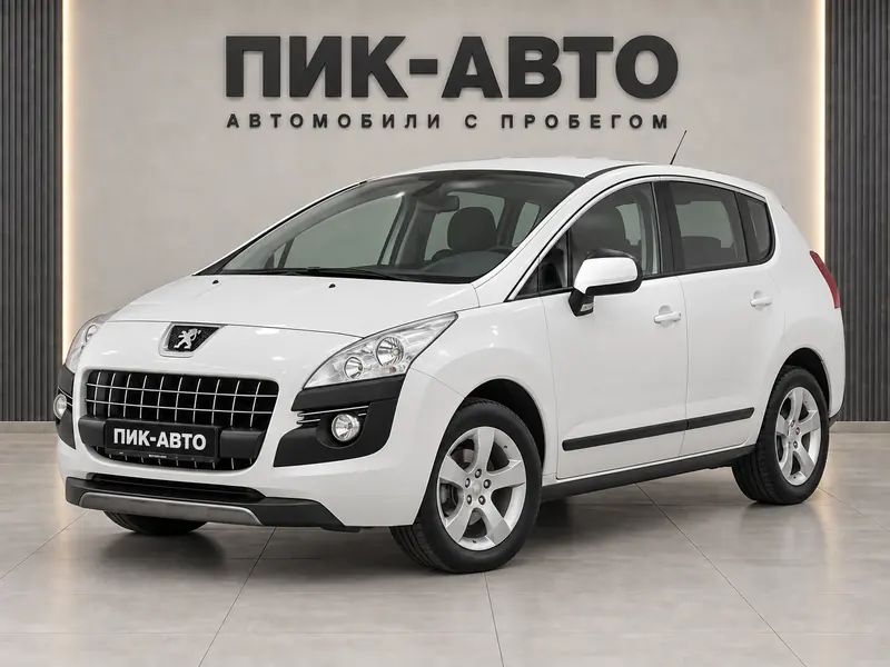 Peugeot 3008 2011 — с пробегом, внедорожник, белый, вид спереди