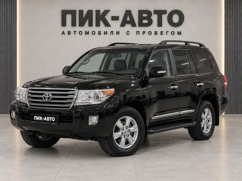 Toyota Land Cruiser 200 2012 — с пробегом, внедорожник, черный, вид спереди