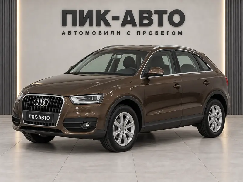 Audi Q3 2012 — с пробегом, внедорожник, коричневый, вид спереди