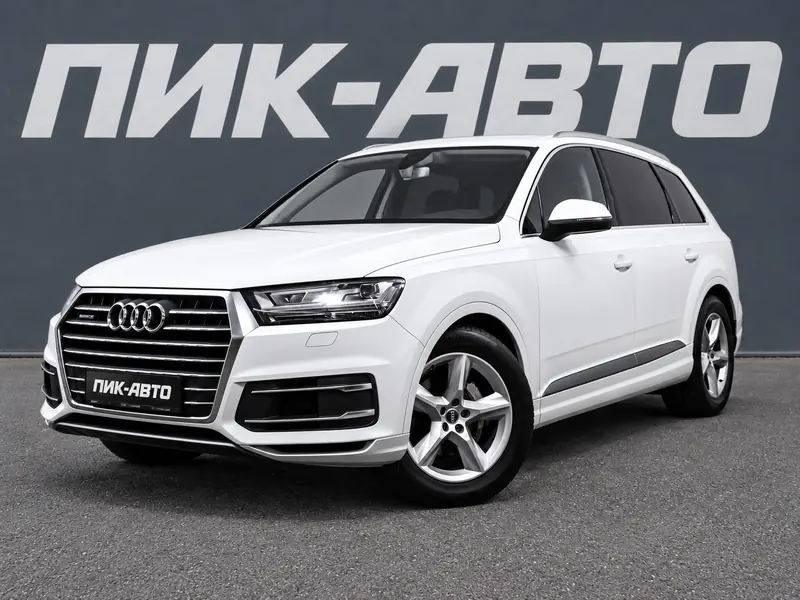 Audi Q7 2018 — с пробегом, внедорожник, белый, фото 1
