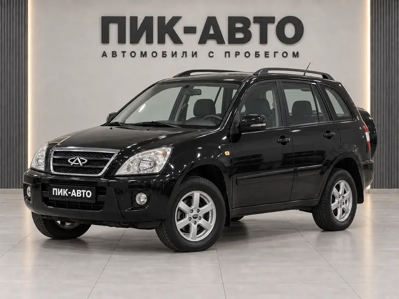 Chery Tiggo T11 2013 — с пробегом, внедорожник, черный, вид спереди