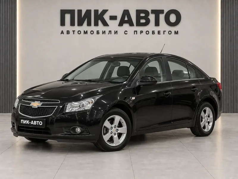 Chevrolet Cruze 2011 — с пробегом, седан, черный, вид спереди