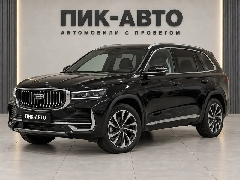 Geely Monjaro 2024 — с пробегом, внедорожник, черный, вид спереди