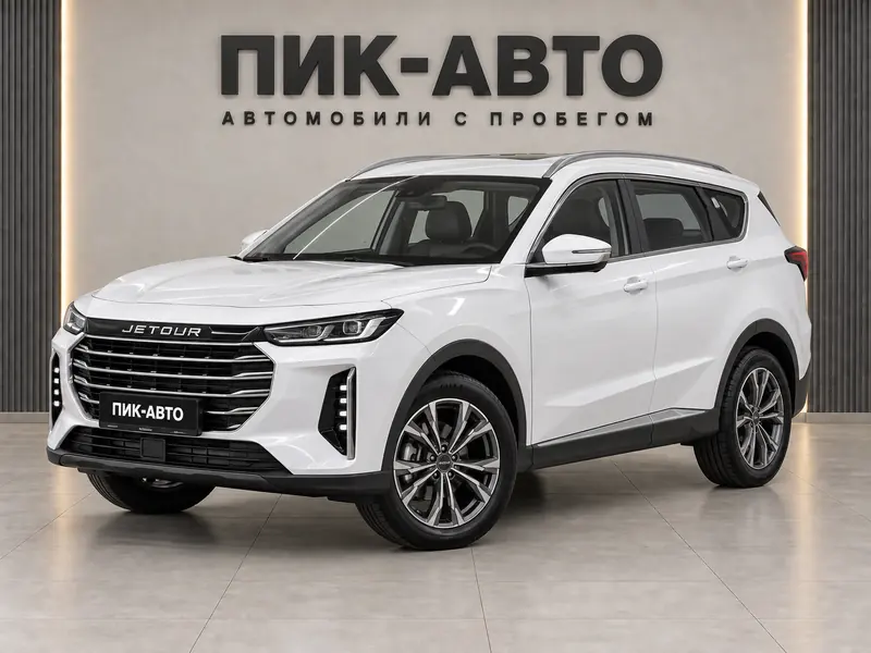 Jetour X70 Plus 2026 — новый, внедорожник, белый, вид спереди