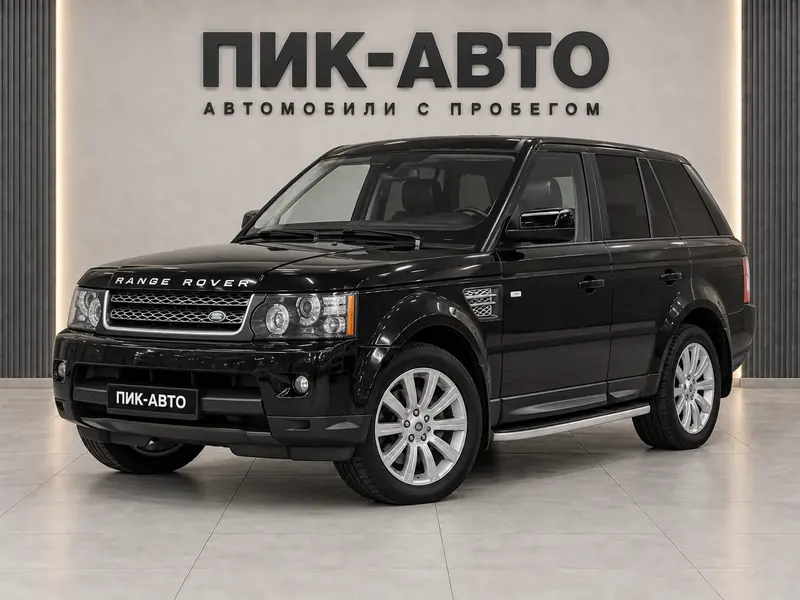 Land Rover Range Rover Sport 2011 — с пробегом, внедорожник, черный, вид спереди