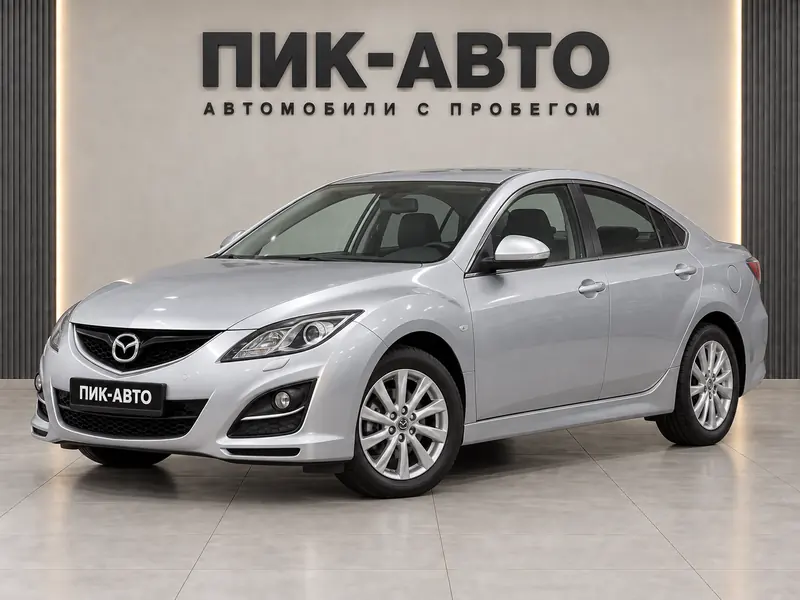 Mazda 6 2012 — с пробегом, седан, серебристый, вид спереди