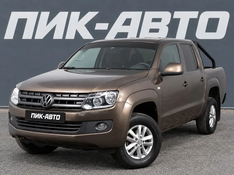 Volkswagen Amarok 2015 — с пробегом, пикап, коричневый, фото 1