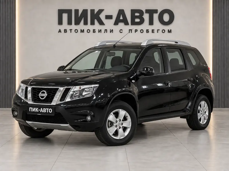 Nissan Terrano 2020 — с пробегом, внедорожник, черный, вид спереди