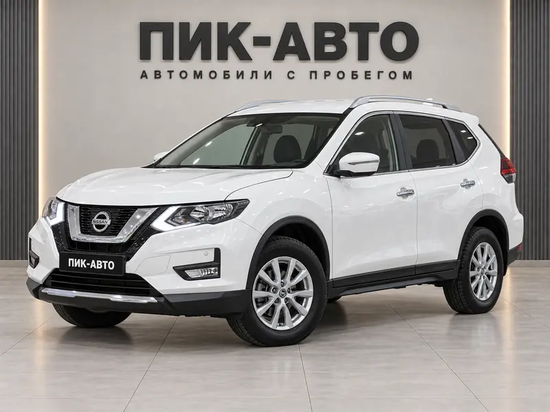 Nissan X-Trail 2020 — с пробегом, внедорожник, белый, вид спереди