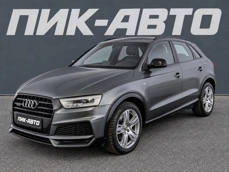Audi Q3 2017 — с пробегом, внедорожник, серый, фото 1