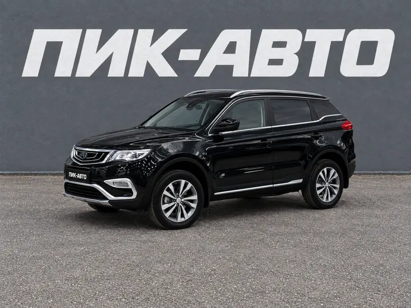 Geely Atlas 2021 — с пробегом, внедорожник, черный, фото 1