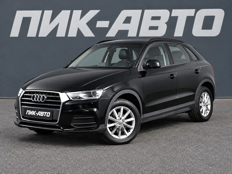 Audi Q3 2017 — с пробегом, внедорожник, черный, фото 1