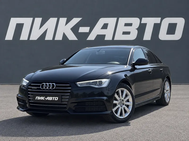 Audi A6 2018 — с пробегом, седан, черный, фото 1