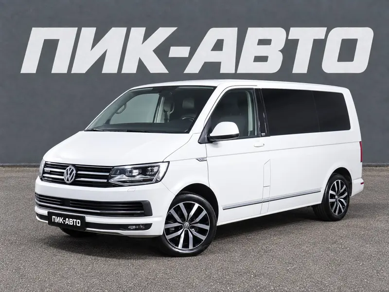Volkswagen Multivan 2018 — с пробегом, минивэн, белый, фото 1