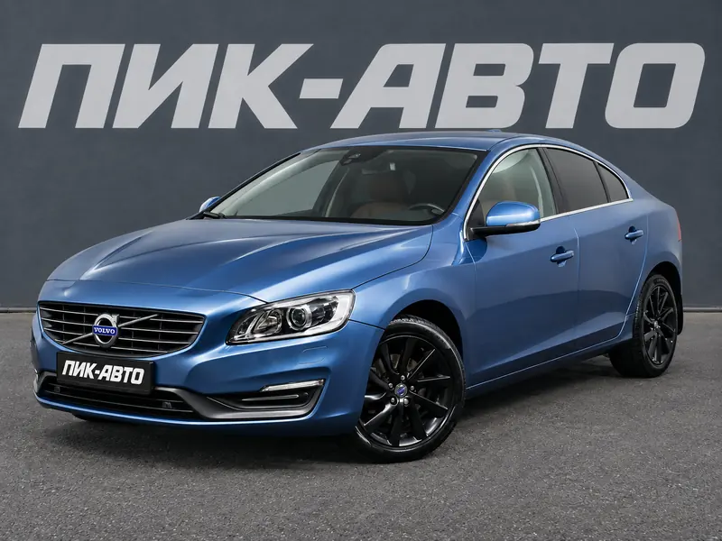 Volvo S60 2016 — с пробегом, седан, голубой, фото 1
