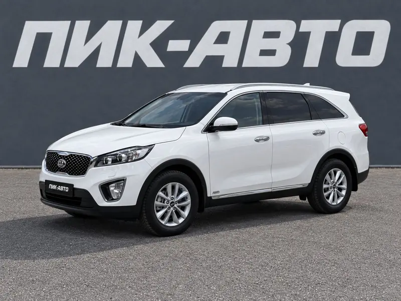Kia Sorento 2017 — с пробегом, внедорожник, белый, фото 1