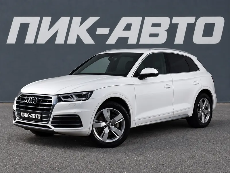 Audi Q5 2018 — с пробегом, внедорожник, белый, фото 1