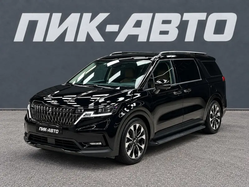 Kia Carnival 2022 — с пробегом, минивэн, черный, фото 1
