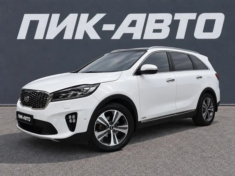 Kia Sorento 2020 — с пробегом, внедорожник, белый, фото 1