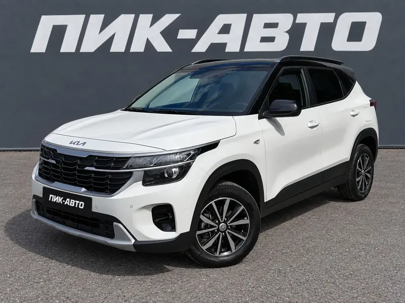 Kia Seltos 2024 — с пробегом, внедорожник, белый, фото 1