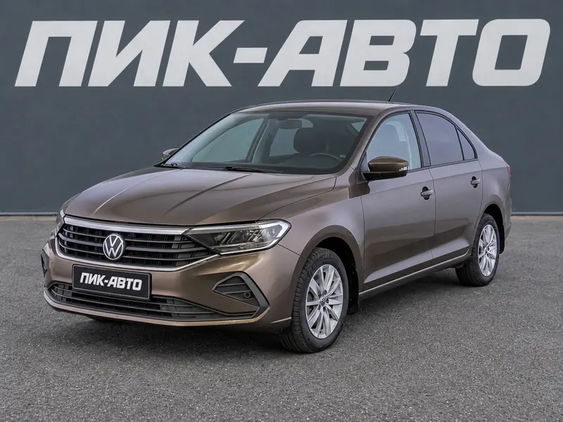 Volkswagen Polo 2022 — с пробегом, лифтбек, коричневый, фото 1