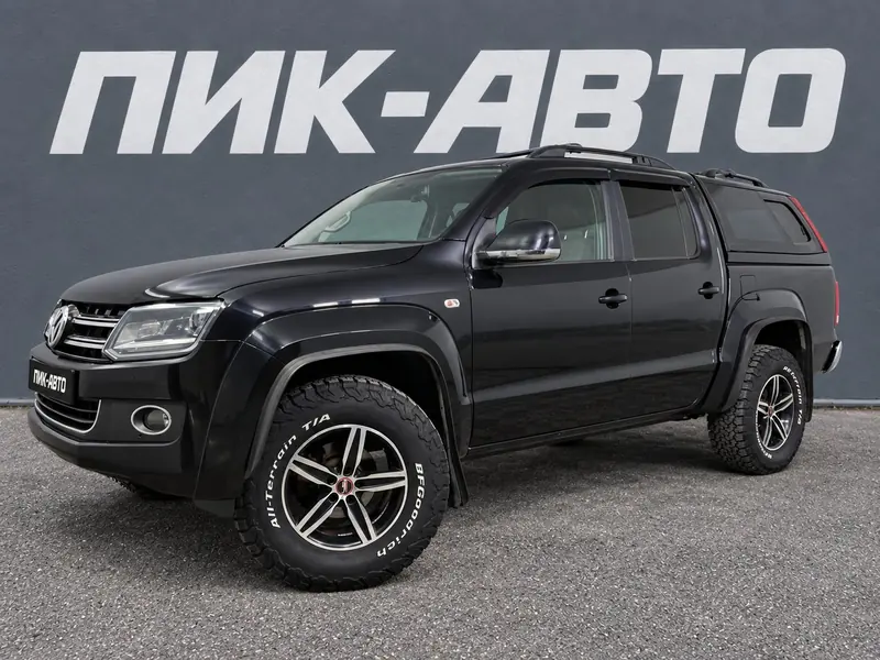 Volkswagen Amarok 2015 — с пробегом, пикап, черный, фото 1