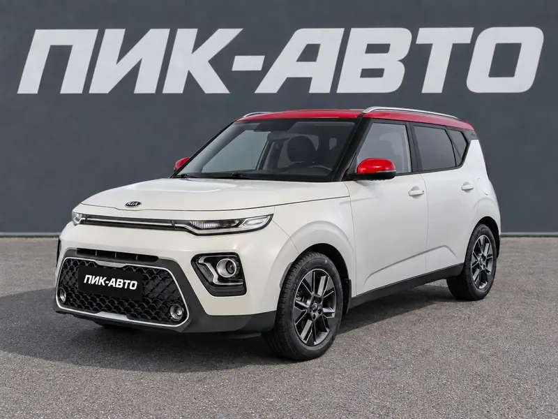 Kia Soul 2021 — с пробегом, хэтчбек, белый, фото 1
