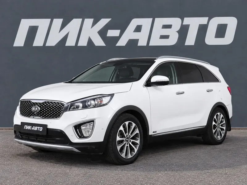 Kia Sorento 2017 — с пробегом, внедорожник, белый, фото 1