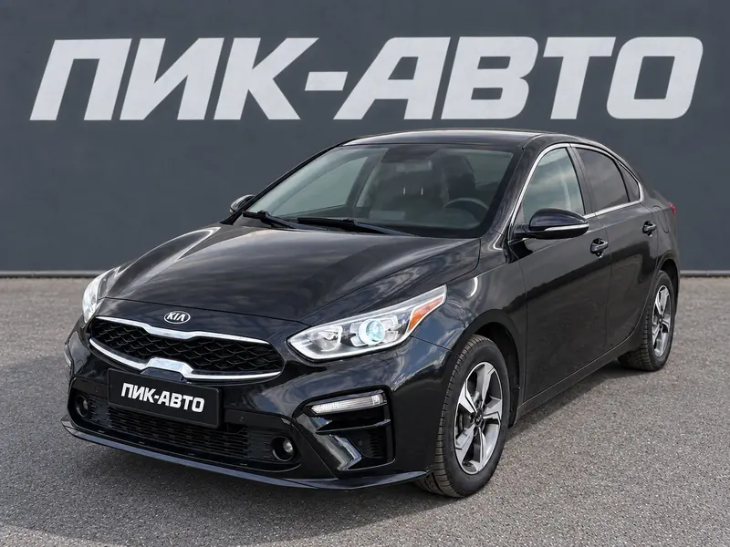 Kia Cerato 2019 — с пробегом, седан, черный, фото 1