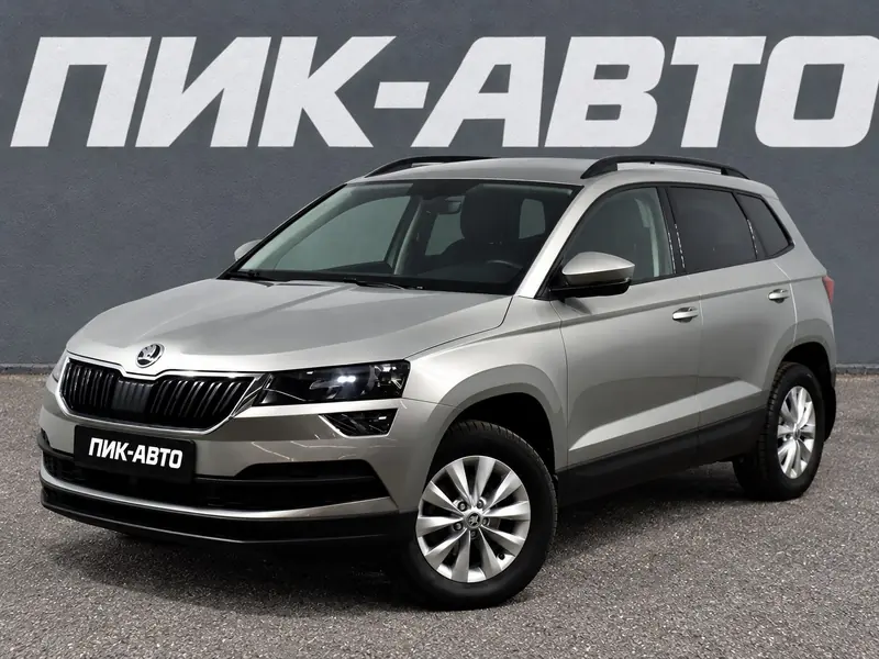 Skoda Karoq 2021 — с пробегом, внедорожник, серебряный, фото 1