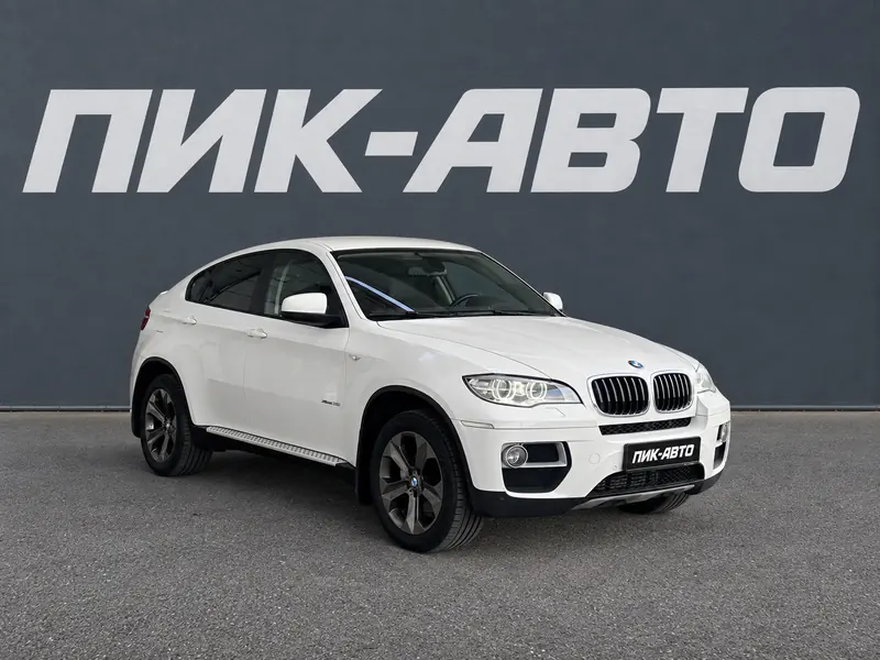 BMW X6 2013 — с пробегом, внедорожник, белый, фото 1
