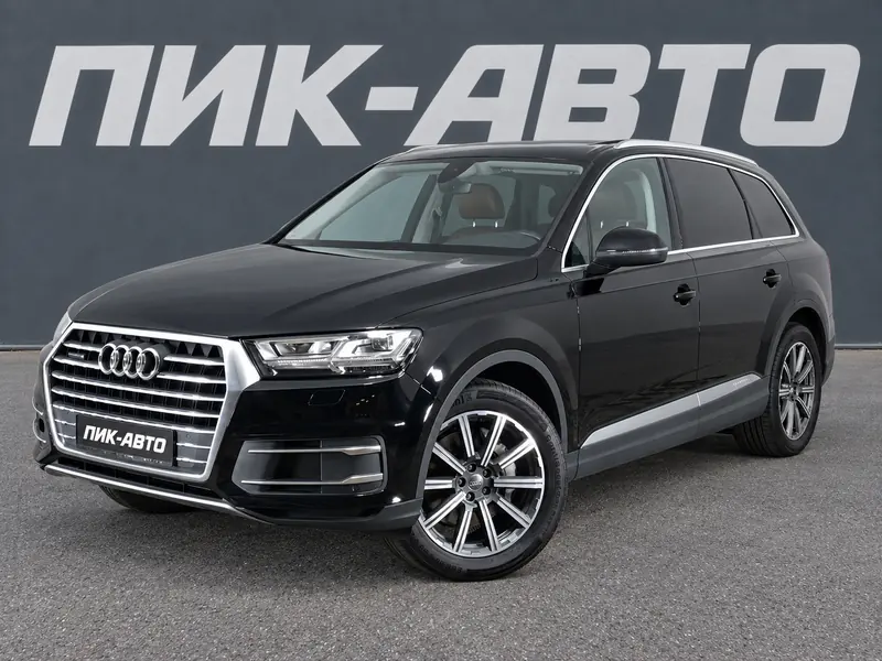 Audi Q7 2017 — с пробегом, внедорожник, черный, фото 1