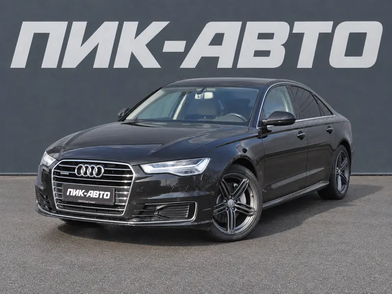 Audi A6 2018 — с пробегом, седан, черный, фото 1